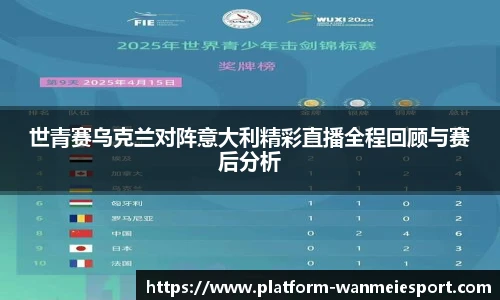 世青赛乌克兰对阵意大利精彩直播全程回顾与赛后分析